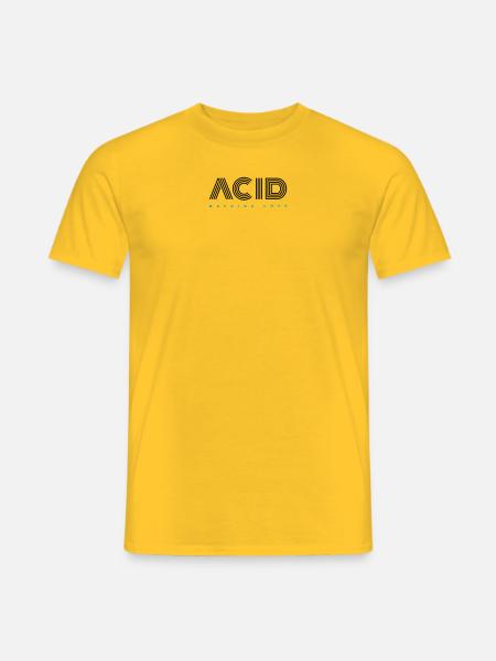 ACID Machine Love - Men's T-Shirt - yellow