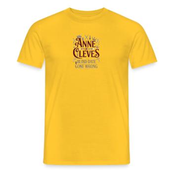 Rendez-vous à l’aveugle d’Anne de Clèves qui a mal tourné - T-shirt homme - jaune - Devant - AI Model Male 178 dark (178cm)