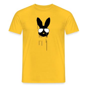 Bad Bunny Bunny Sunglasses - Men's T-Shirt - yellow - Front - AI Model Male 178 dark (178cm)