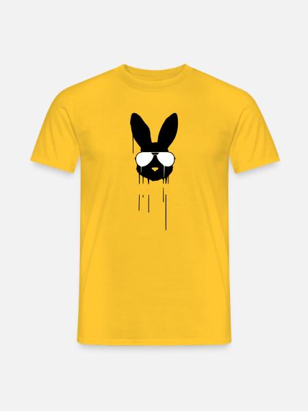 Bad Bunny Bunny Sunglasses - Men's T-Shirt - yellow