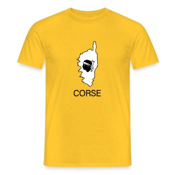 Rennen - Männer T-Shirt - Gelb - Vorne - AI Model Male 178 dark (178cm)