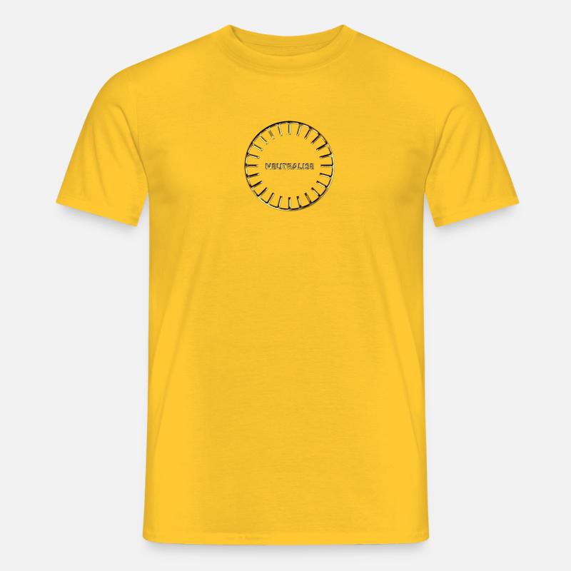 Neutralise, Sanjeevini, Schutz, Symbol, Computer - Männer T-Shirt - Gelb