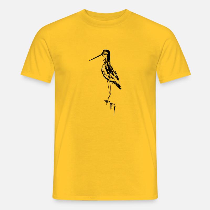 Schnepfe - Männer T-Shirt - Gelb