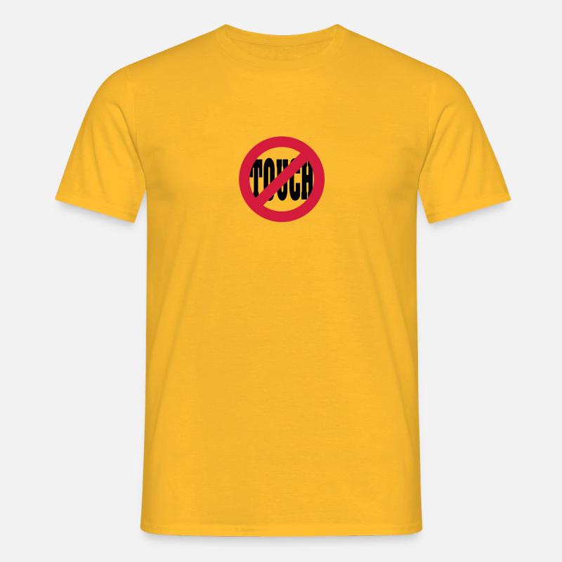 dont touch - Men's T-Shirt - yellow