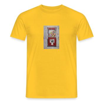 Kaugummi - Männer T-Shirt - Gelb - Vorne - AI Model Male 178 dark (178cm)
