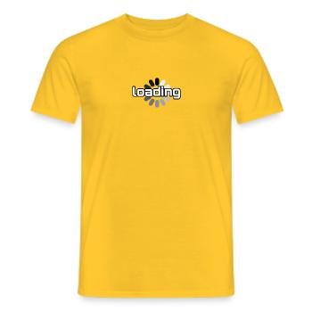 Loading kreis - Männer T-Shirt - Gelb - Vorne - AI Model Male 178 dark (178cm)