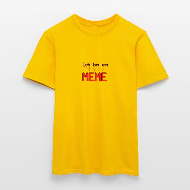 Ich bin ein lebendes Meme (Basic Collection) Männer T-Shirt