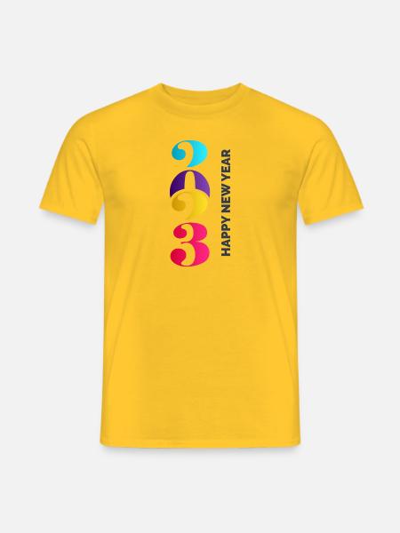 New Year 2 - Männer T-Shirt - Gelb