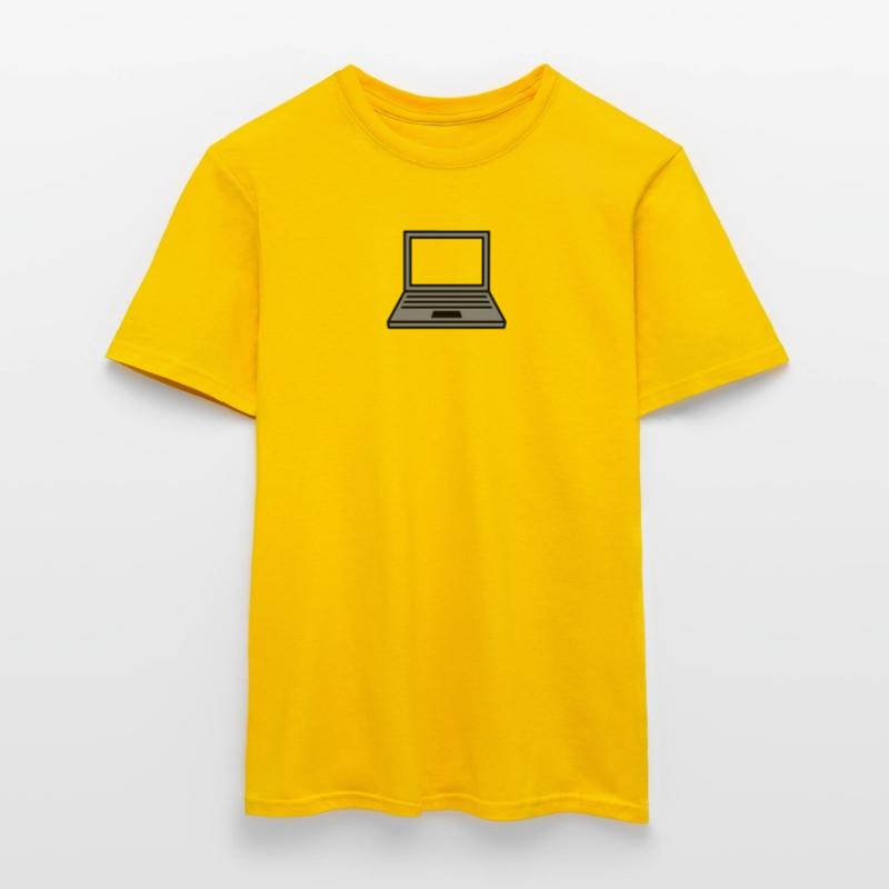 computer laptop notebook pc write screen mobile ta Men's T-Shirt