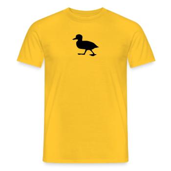 Duck, chick 3 (super cheap!) - T-shirt homme - jaune - Devant - AI Model Male 178 dark (178cm)