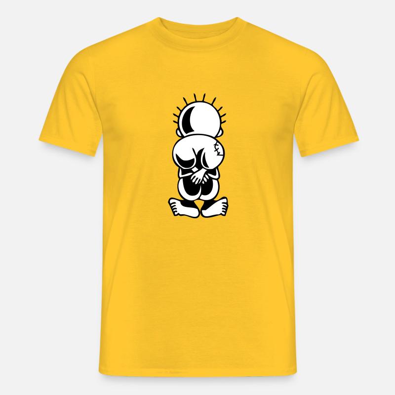 Handala Palestine - Mænd T-shirt - gul