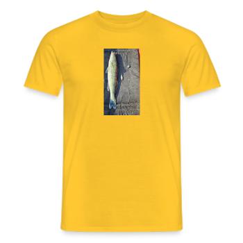 Snookperch - Männer T-Shirt - Gelb - Vorne - AI Model Male 178 dark (178cm)
