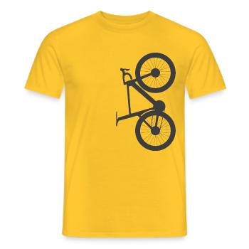 ROAD BIKE | Cycling Race | Carbon | T-Shirt, Sweater - Men's T-Shirt - yellow - Front - AI Model Male 178 dark (178cm)
