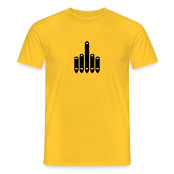 Nasty Organist - Männer T-Shirt - Gelb - Vorne - AI Model Male 178 dark (178cm)