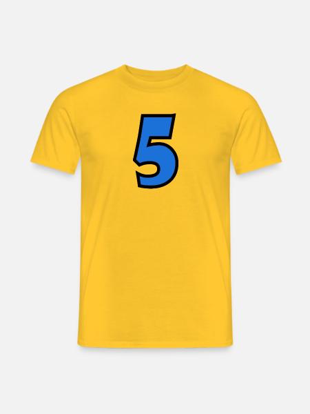 5. JUBILÄUM. 5 JAHRE - Männer T-Shirt - Gelb