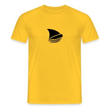 Sailingboat - T-shirt homme - jaune - Devant - AI Model Male 178 dark (178cm)