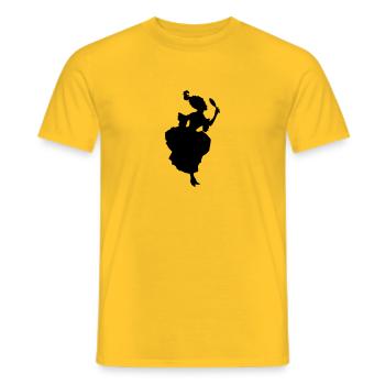 dame Vintage - T-shirt homme - jaune - Devant - AI Model Male 178 dark (178cm)