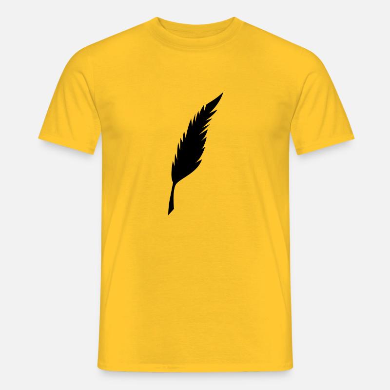 Feder - Männer T-Shirt - Gelb