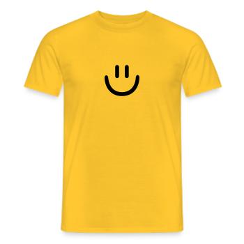 Smiley - Men's T-Shirt - yellow - Front - AI Model Male 178 dark (178cm)