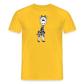 Raffe - T-shirt homme - jaune - Devant - AI Model Male 178 dark (178cm)