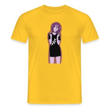 Blitz-Sigil Elf Tee - Männer T-Shirt - Gelb - Vorne - AI Model Male 178 dark (178cm)