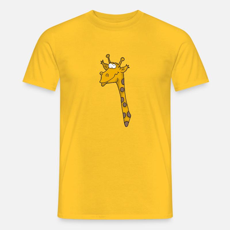 Giraffe 3 - Männer T-Shirt - Gelb
