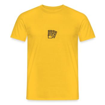 Fresh Monkey Chocolate Series - Men's T-Shirt - yellow - Front - AI Model Male 178 dark (178cm)