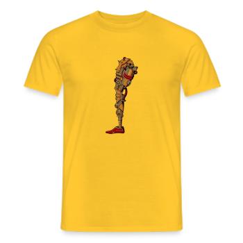 Steampunk Prosthesis - Men's T-Shirt - yellow - Front - AI Model Male 178 dark (178cm)
