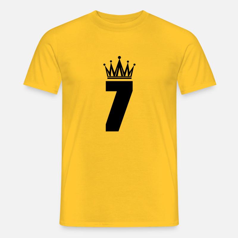 7 - Männer T-Shirt - Gelb