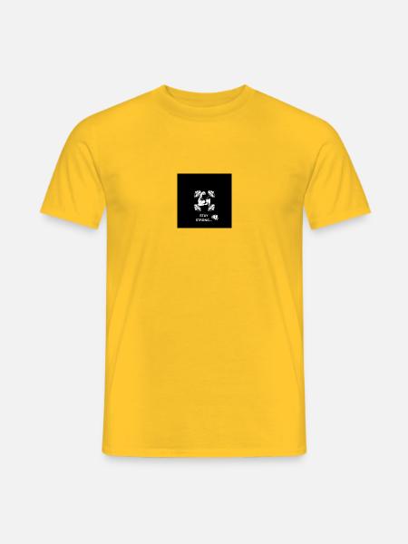 STAY STRONG - Männer T-Shirt - Gelb