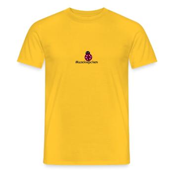 muzekiepchen - Männer T-Shirt - Gelb - Vorne - AI Model Male 178 dark (178cm)