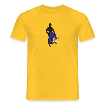 Berühren Sie diese Zehen - Männer T-Shirt - Gelb - Vorne - AI Model Male 178 dark (178cm)