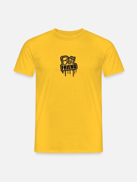 Best Friend Stempel Graffiti - Männer T-Shirt - Gelb