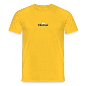 Jungsmama power muttertag - Männer T-Shirt - Gelb - Vorne - AI Model Male 178 dark (178cm)