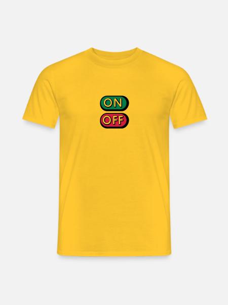 On Off Buttons - T-shirt homme - jaune