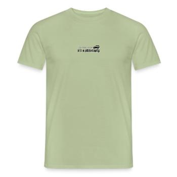 Philosophy Defender Land-Rover - T-shirt homme - vert sauge - Devant - AI Model Male 178 light (178cm)