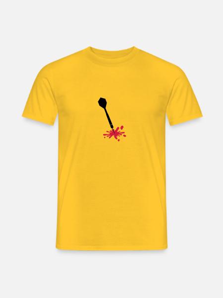 Darts Wound - Men's T-Shirt - yellow