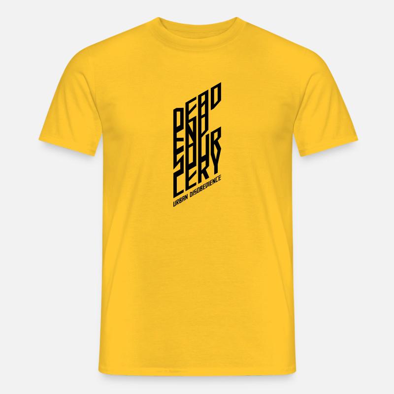Dead End Sourcery Back One - Männer T-Shirt - Gelb