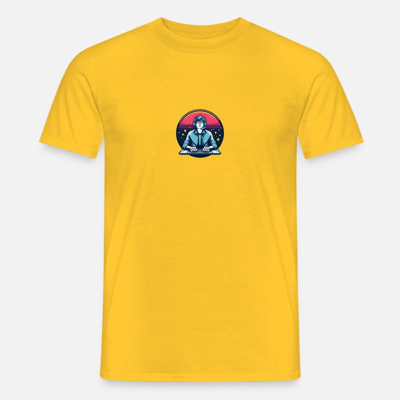 programming for space - Männer T-Shirt - Gelb