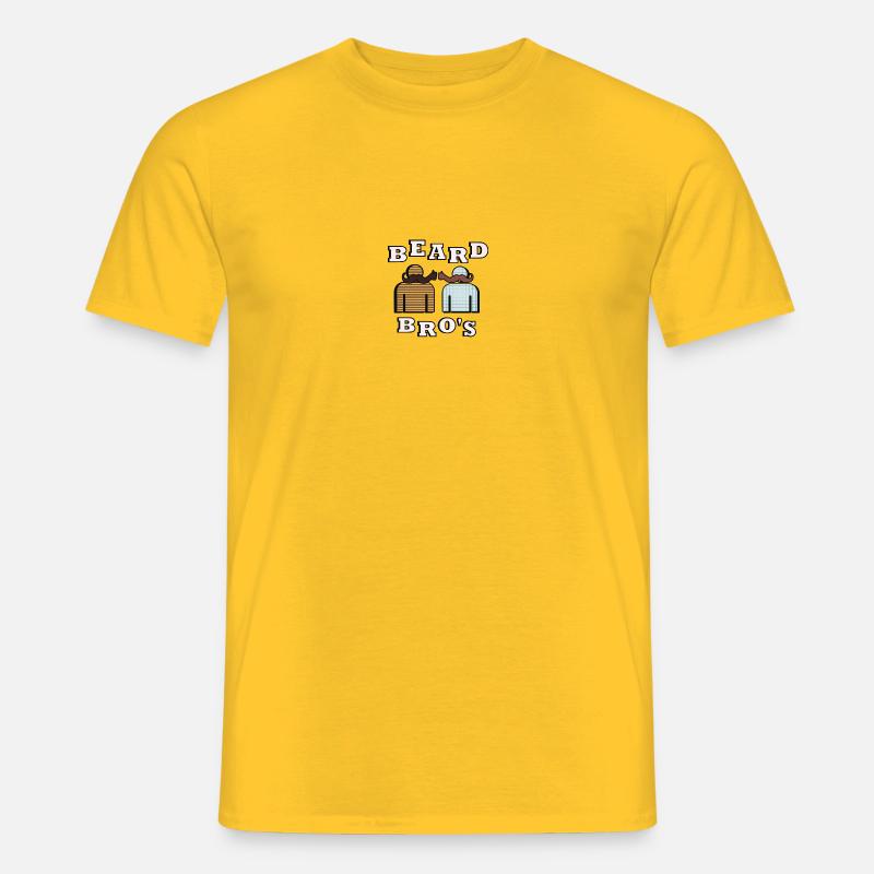 Bartbrüder - Männer T-Shirt - Gelb