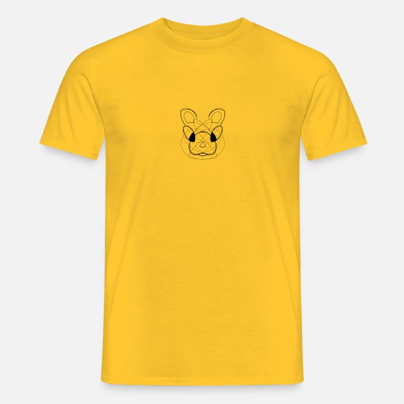 Hasse - Männer T-Shirt - Gelb