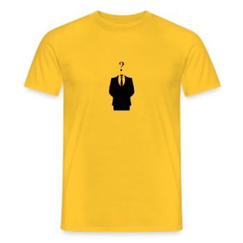 Anonymous - Männer T-Shirt - Gelb - Vorne - AI Model Male 178 dark (178cm)