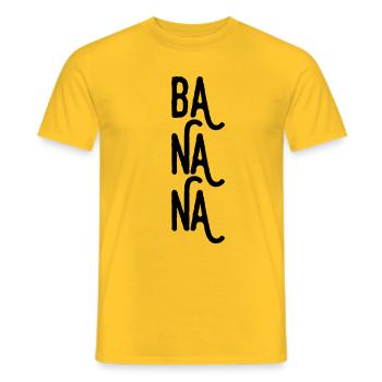 Bananen - Männer T-Shirt - Gelb - Vorne - AI Model Male 178 dark (178cm)