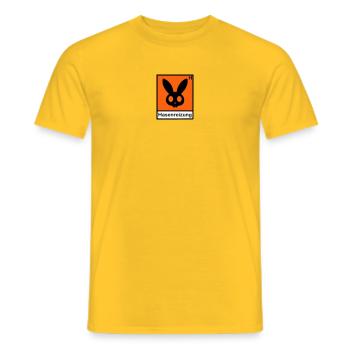 Hasenreizung - Männer T-Shirt - Gelb - Vorne - AI Model Male 178 dark (178cm)
