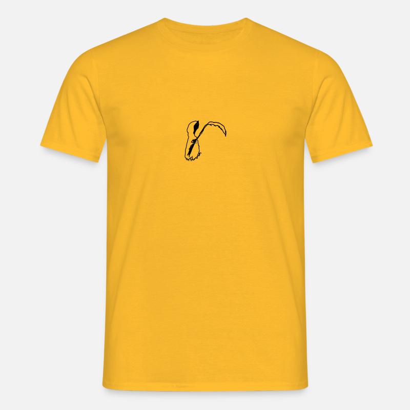 Sensenmännchen - Männer T-Shirt - Gelb