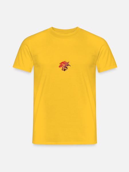 Fire Lion - Men's T-Shirt - yellow