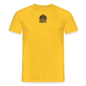 Magical Liberty Cap! - Men's T-Shirt - yellow - Front - AI Model Male 178 dark (178cm)
