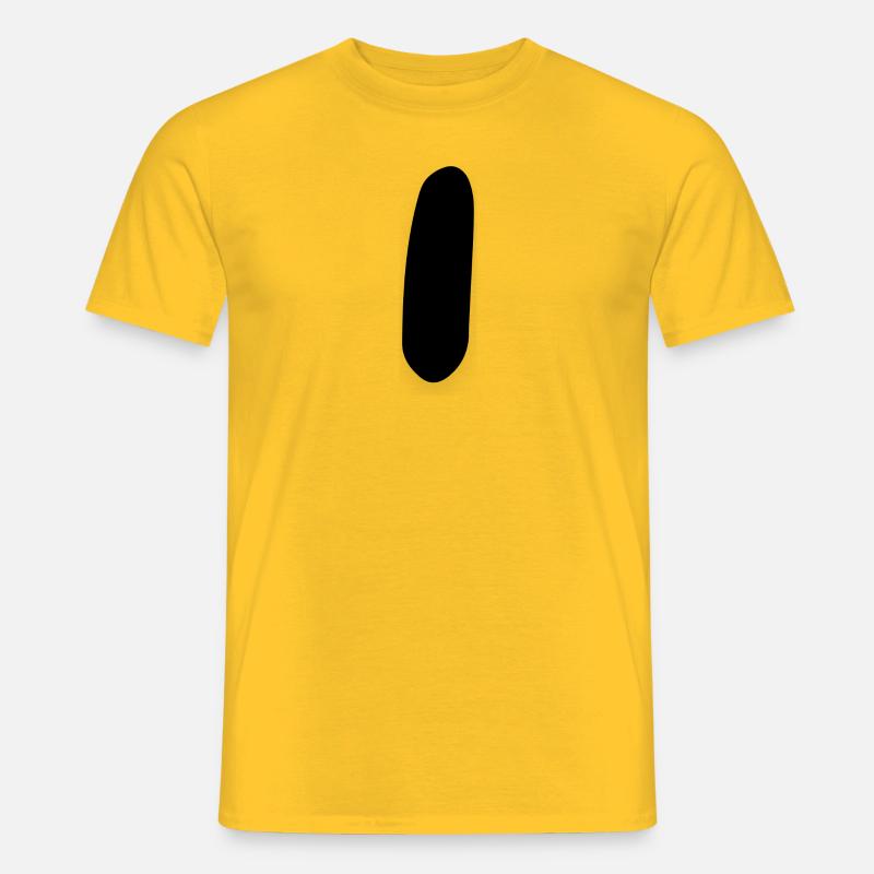 1 - Männer T-Shirt - Gelb
