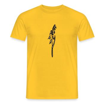 Hafer Ähre Ackerbau lustiges Geschenk Bauernhof - Männer T-Shirt - Gelb - Vorne - AI Model Male 178 dark (178cm)