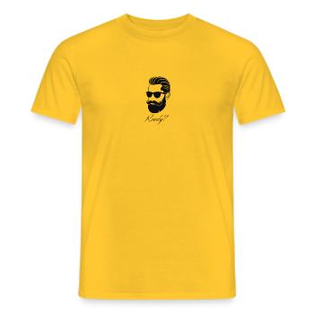 Ready? by misterD. - Männer T-Shirt - Gelb - Vorne - AI Model Male 178 dark (178cm)